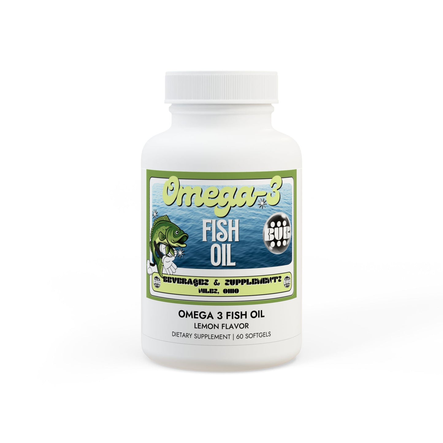 Omega 3 Fish Oil Supplement (60 Softgels)