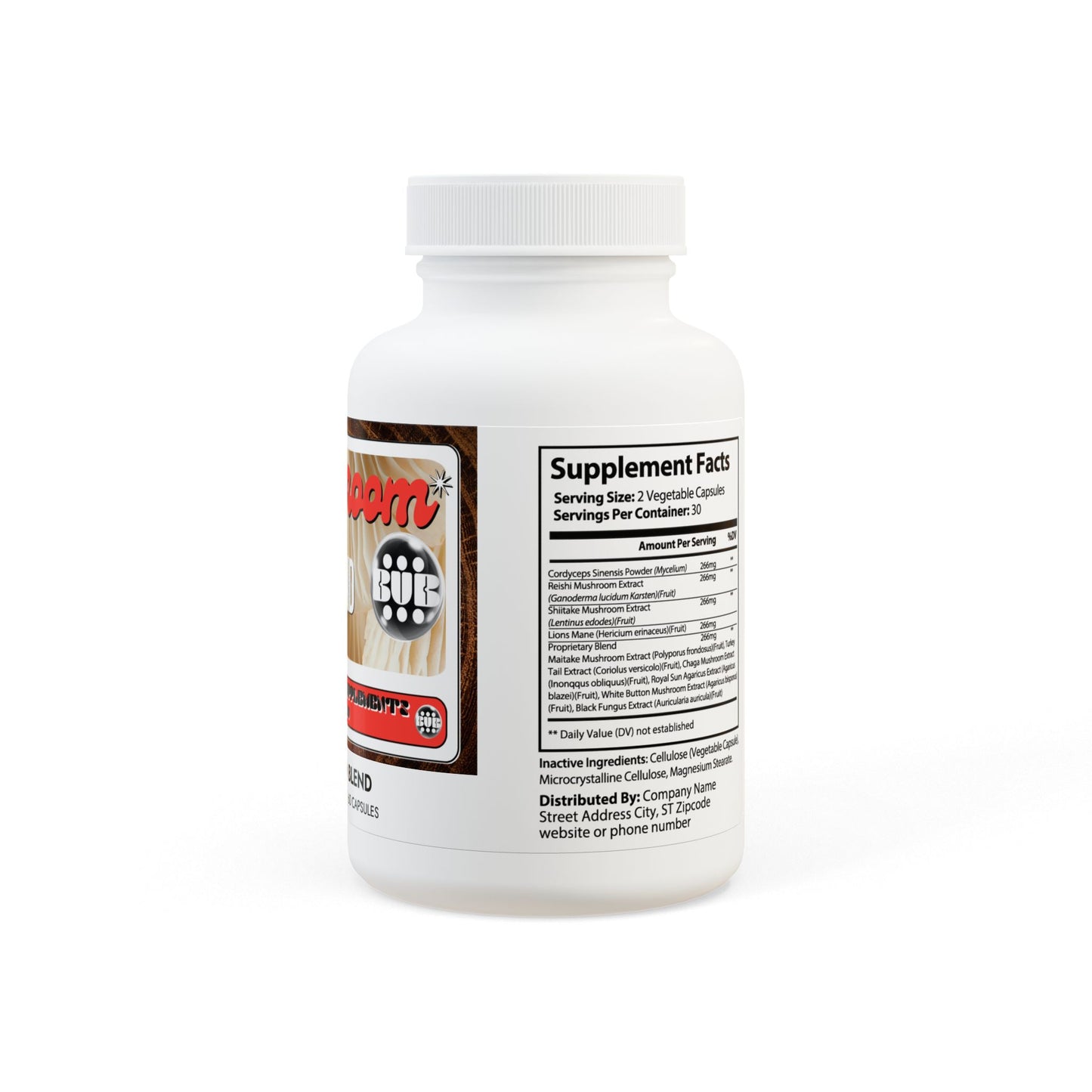 Mushroom Blend Supplement (60 Capsules)