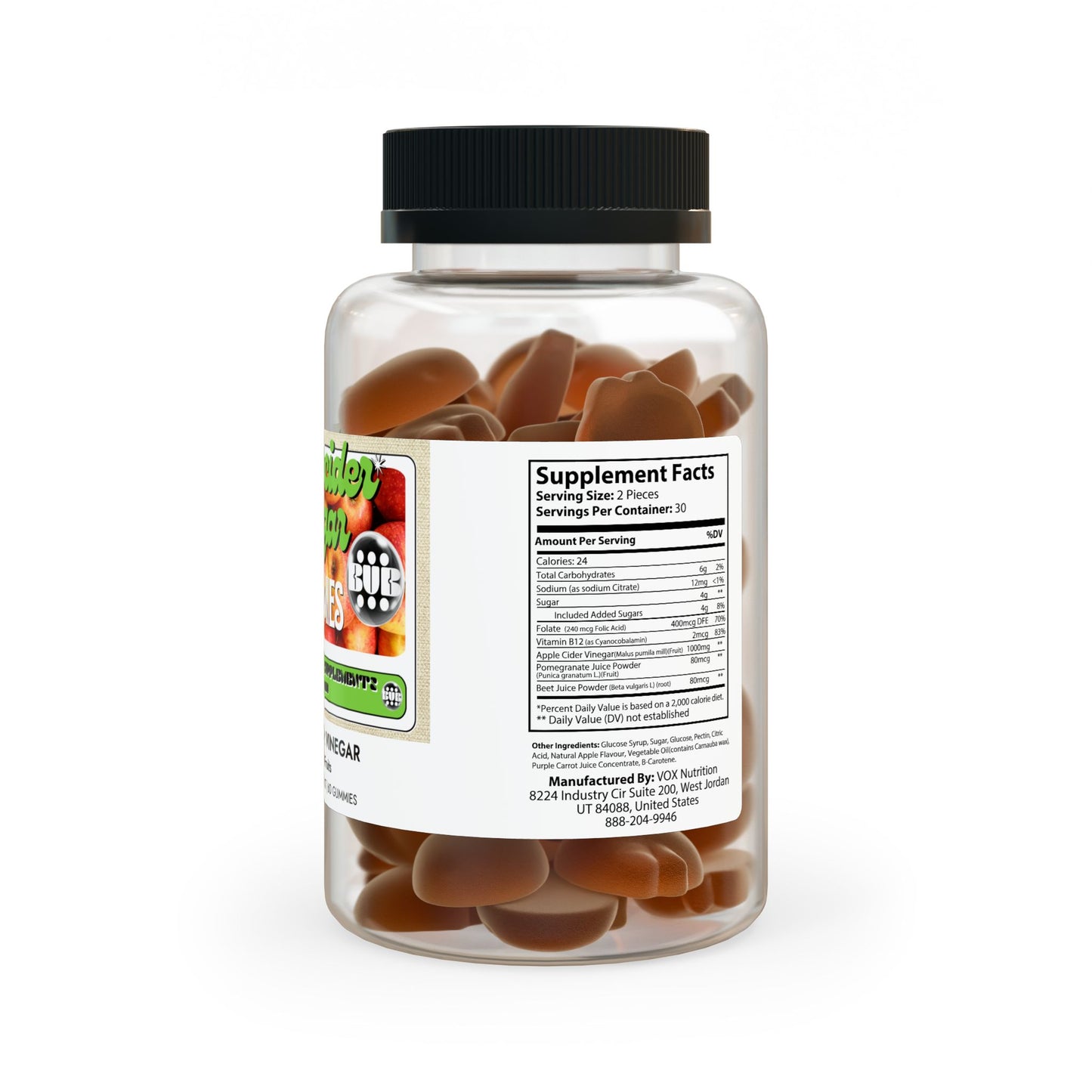Apple Cider Vinegar Gummies (60 Gummies)
