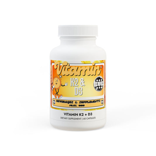 Vitamin K2 + D3 Supplement (60 Capsules)